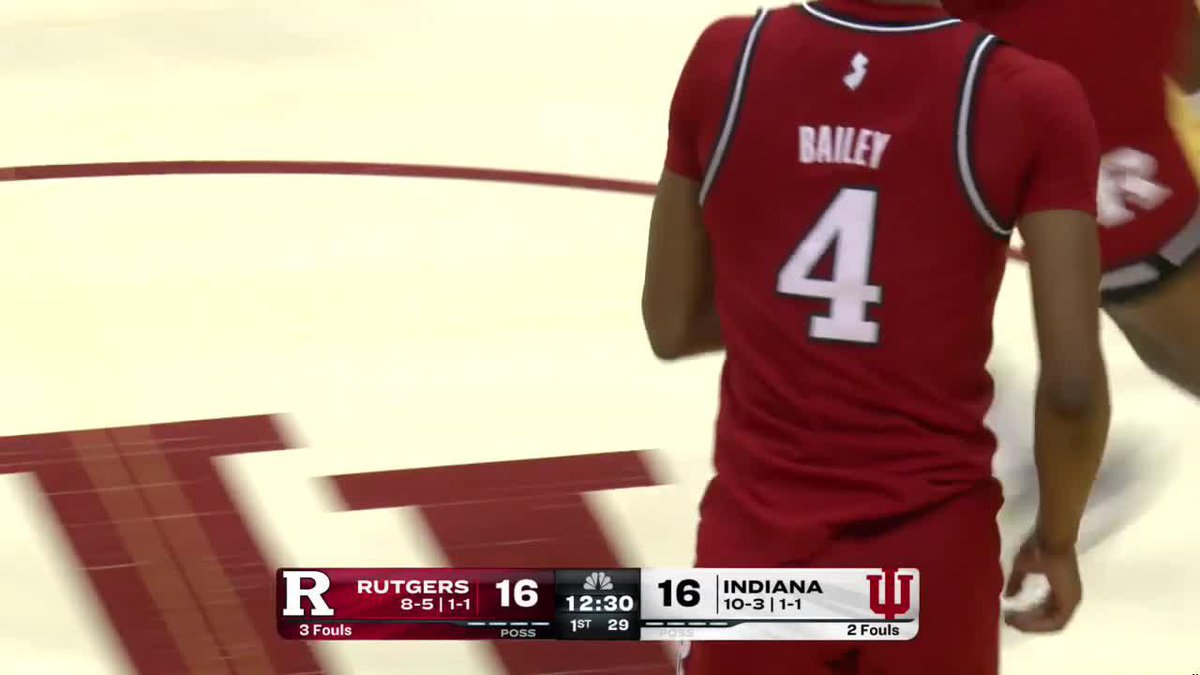 Ace Bailey goes back-to-back-to-back 🔥 Rutgers Men’s Basketball 🏀 He's got 11 points so far 👏 #B1GMBall on Peacock 💻