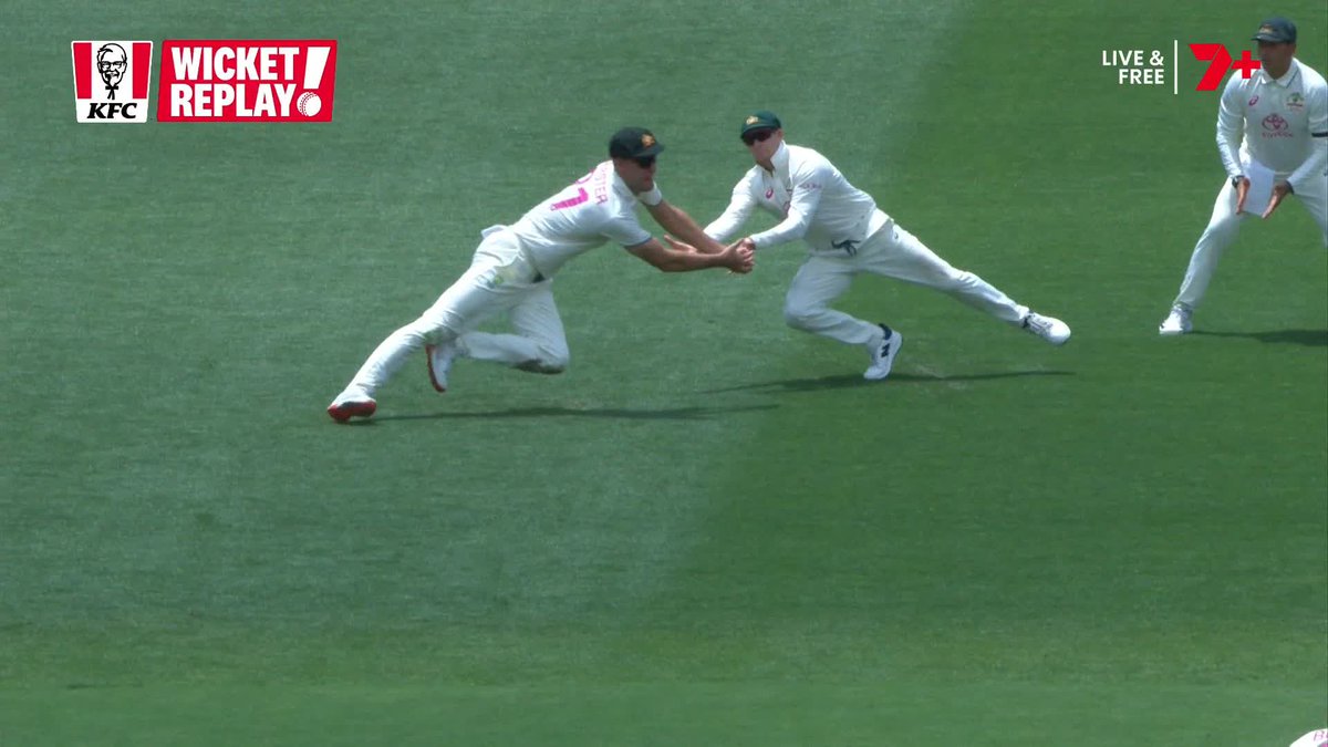 Sharp catch from the debutant Webster! Kohli edges, Kohli goes, Boland gets him #AUSvIND