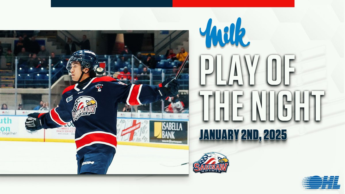 MISA➡️PAREKH➡️SCORES🚨 #NHLDraft eligible Michael Misa feeds one to Calgary Flames prospect Zayne Parekh, and Parekh made a beautiful move to open the scoring for Saginaw Spirit! This earned him the #BestofOHL clip of the night!😍 #OHLxMilkUP | Ontario Dairy | #Flames
