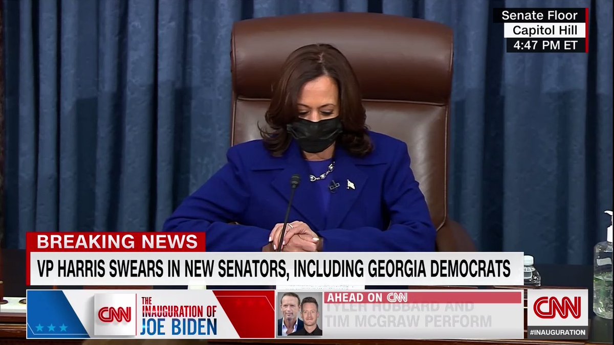 I just know she will be hilarious swearing in Senators because she was funny af doing it in the past