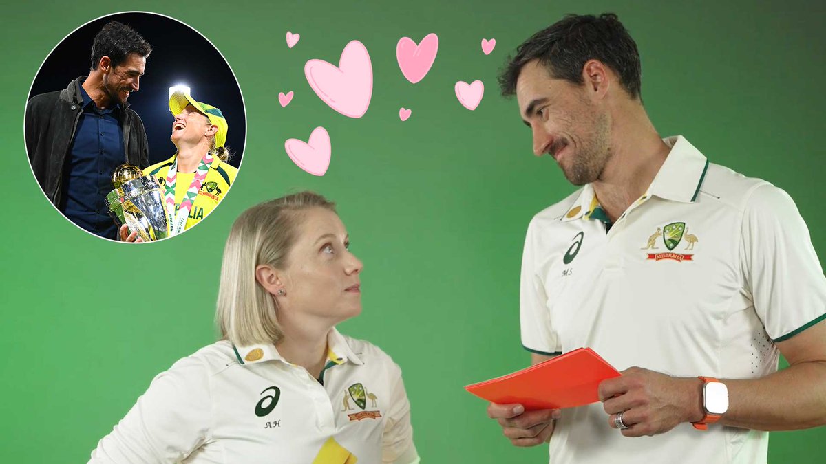 Mitchell Starc with Alyssa Healy. ❤️ - A lovely video. 😍