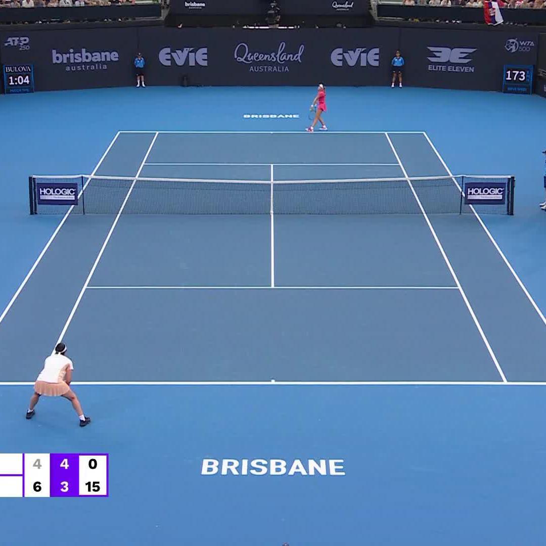 Now this is cinema 🎞️ Ons Jabeur | #BrisbaneTennis
