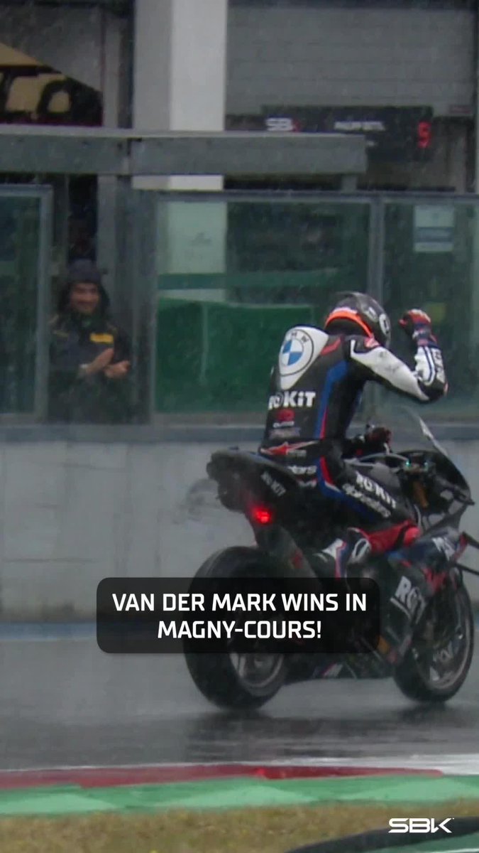 The rain master was back on top at Magny-Cours! 🌧️ This is how to turn the storm into a stage – the PERFECT #FridayFeeling! 🌟 #2024SeasonReview #FrenchWorldSBK 🇫🇷