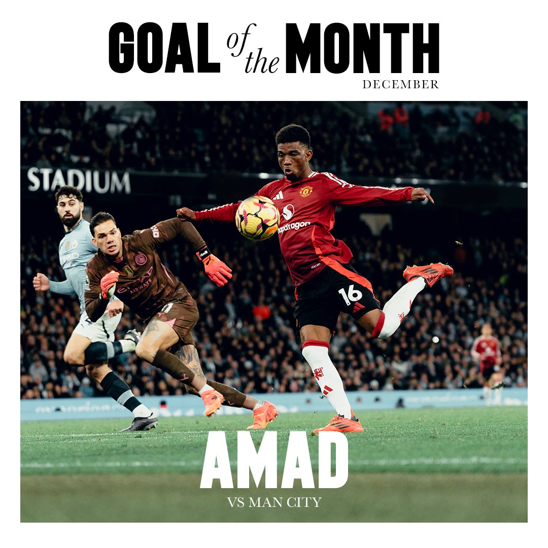 🥇 @AmadDiallo_19 has claimed our December Player and Goal of the Month awards 👏 #MUFC