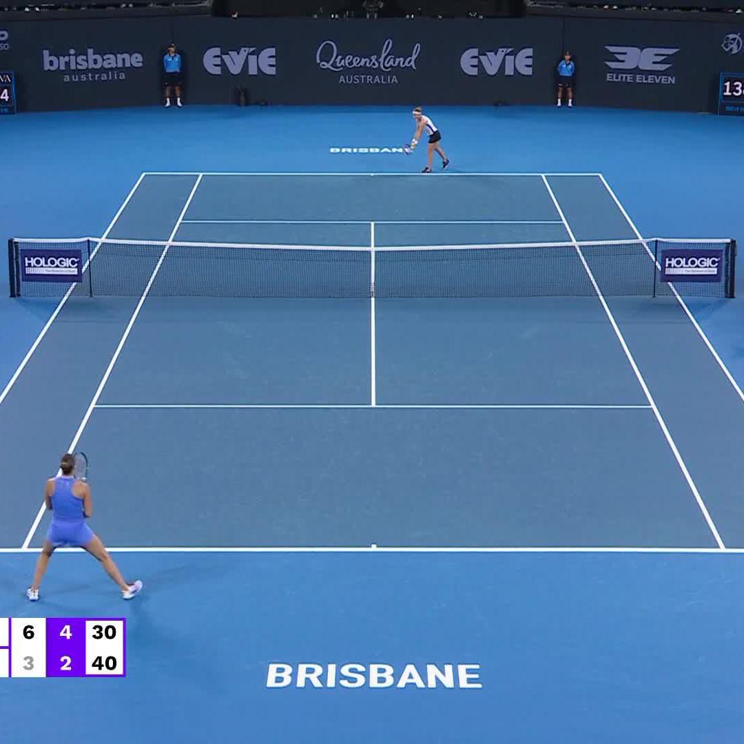 What a CRAZY point 🫨 Sabalenka Aryna | Marie Bouzkova | #BrisbaneTennis