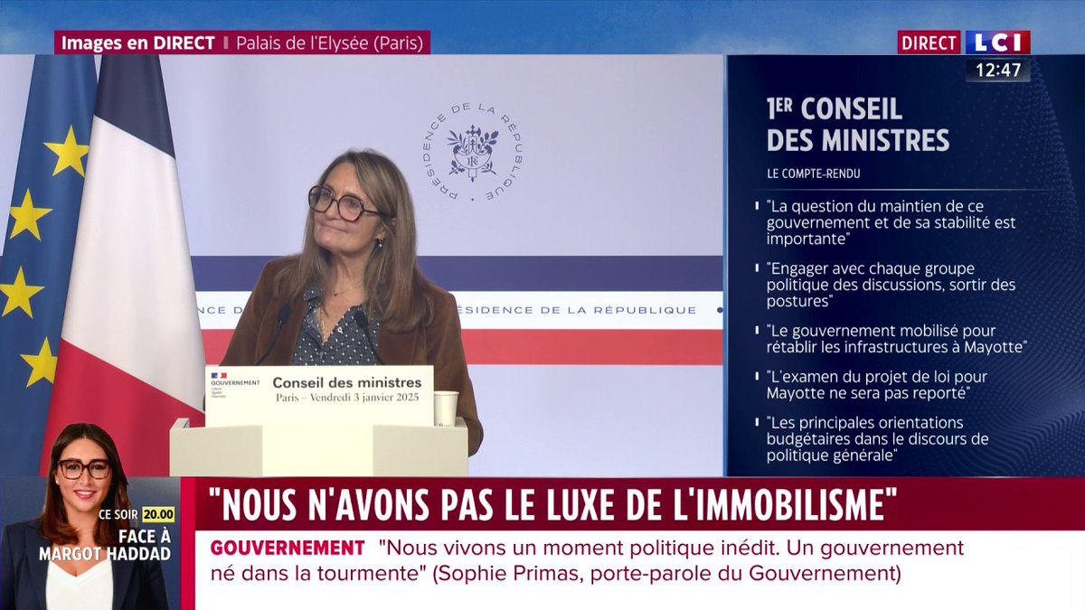 🗣️ "Je suggérerai que le Premier ministre aille en Chine, pour apaiser les relations particulièrement sur le Cognac et l'Armagnac pour faire avancer ce dossier, mais pour l'instant on est un peu dans une zone grise" : Sophie Primas