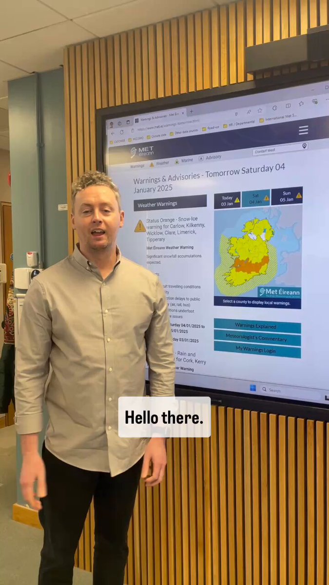 #Meteorologist Mark Bowe brings you an overview of the #WeatherWarnings in place for the coming weekend 📽️👇 For more info and updates, keep an eye on 👀 #ColdSnap #BeWinterReady