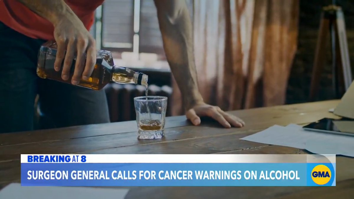 U.S. surgeon general issues advisory warning of a link between alcohol consumption and cancer risk. Alcohol consumption is the third leading preventable cause of cancer in the U.S., after tobacco and obesity, according to the surgeon general's advisory.