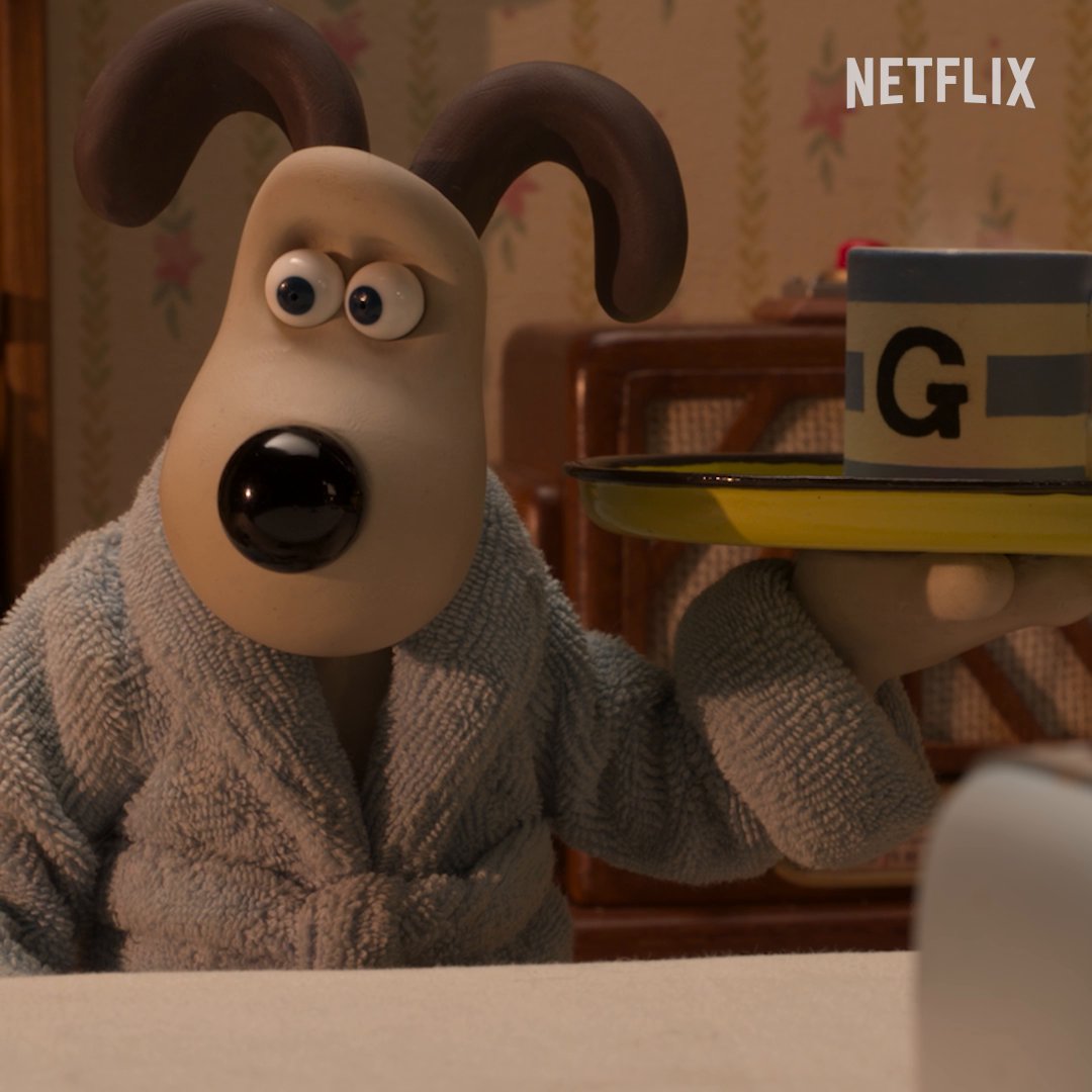 Good morning to them and them only. Wallace & Gromit: Vengeance Most Fowl is now on Netflix