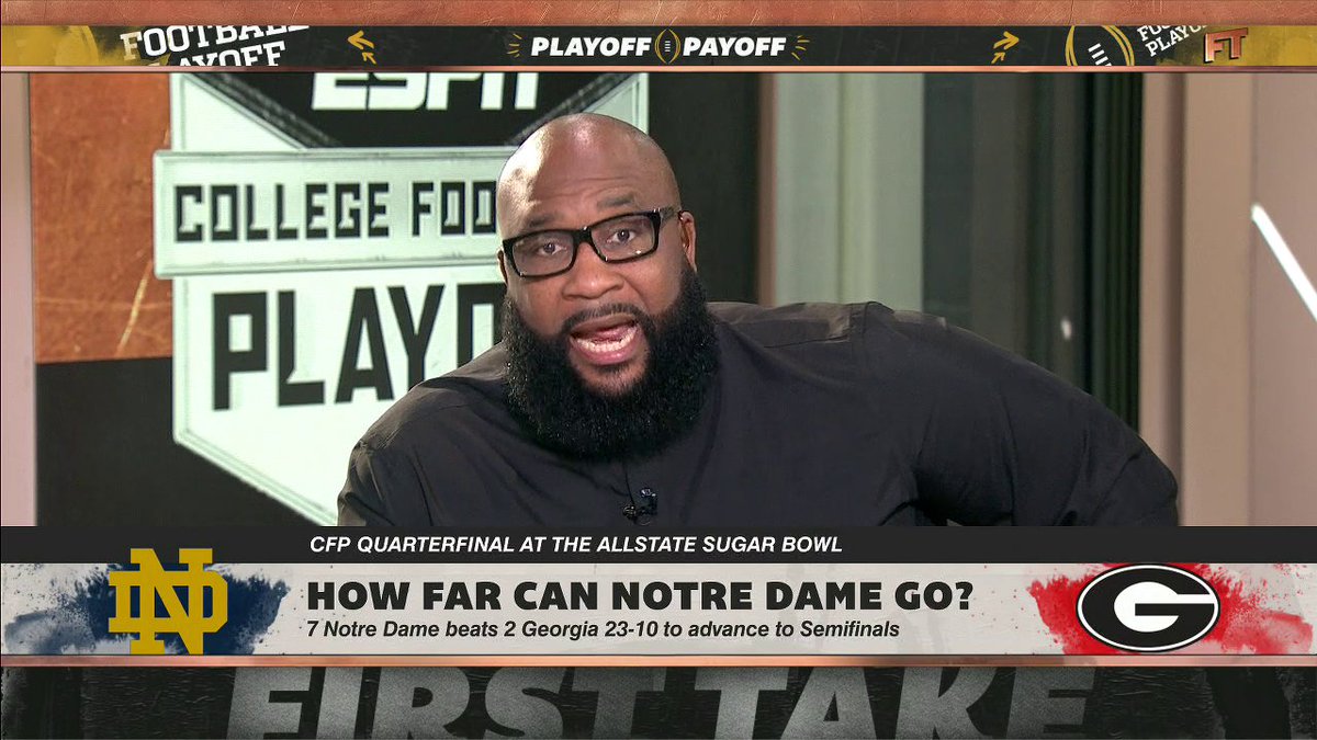 .Marcus Spears believes Notre Dame can win the CFP National Championship 🏆 "Football will never not be a line-of-scrimmage game."