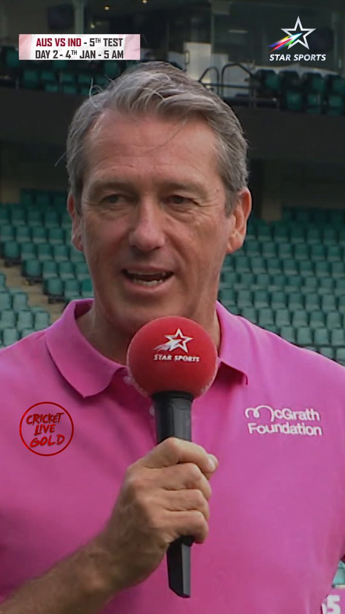 "I’m looking forward to seeing #JaspritBumrah” - Glenn McGrath Watch the Aussie maestro analyze #TeamIndia’s Day 1 batting performances &amp; his expectations for Day 2 in Sydney! 🏏 #AUSvINDOnStar 👉 5th Test, Day 2 | SAT 4 JAN, 5 AM | #ToughestRivalry #BorderGavaskarTrophy