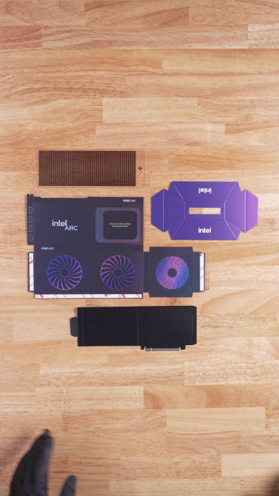 #IntelArc B580 graphics card: Makes games look pretty ✅ Mini Cardboard Intel Arc B580 graphics card: Makes desks look pretty ✅