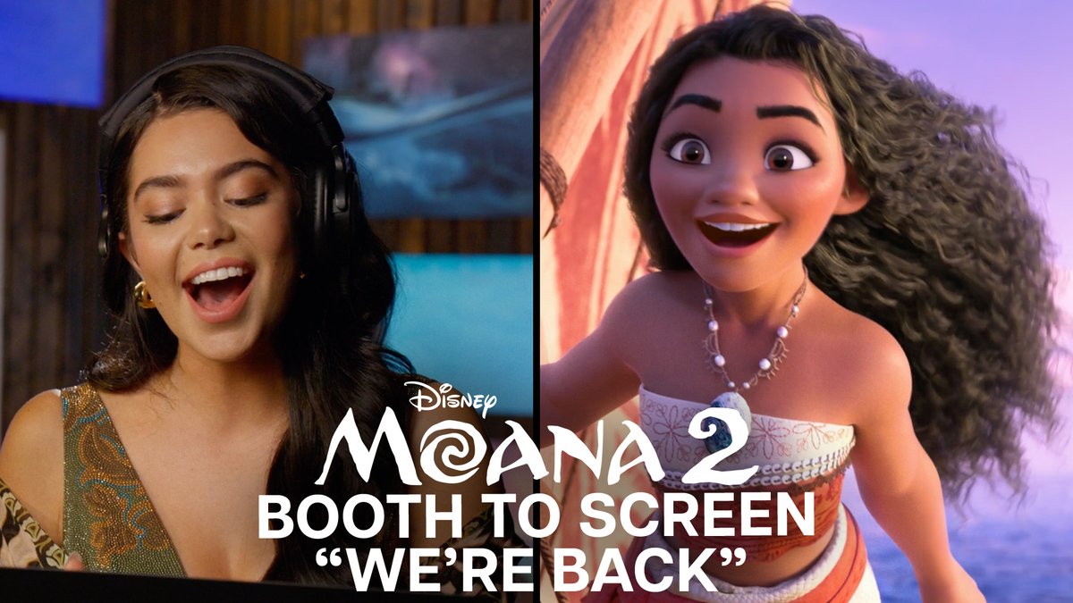 🎵We're Back🎵 from the booth to the screen! See #Moana2 again and again only in theaters!