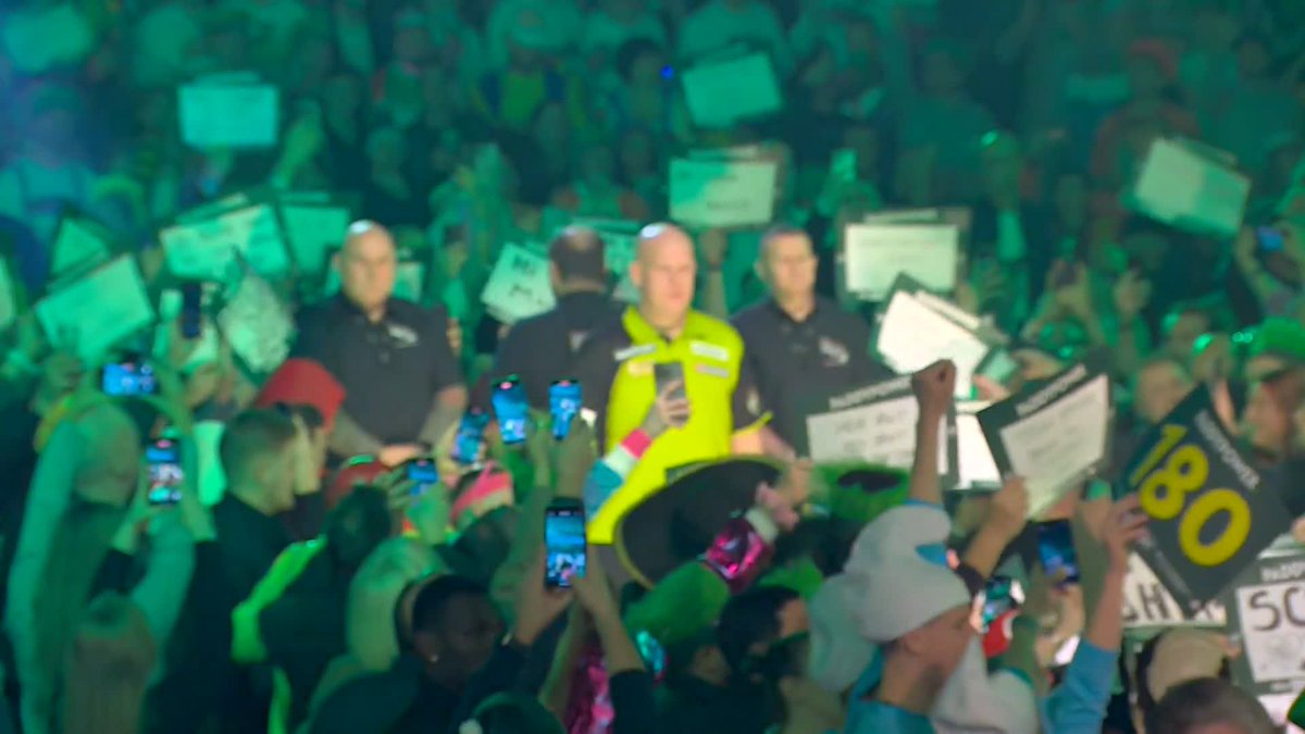 HERE WE GO! Just listen to that atmosphere! 😍 Goosebumps! #WCDarts