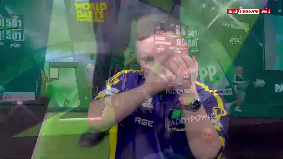 C'est l'heure de la grande finale ! Littler - Van Gerwen, le premier à 7 sets sera champion du monde ! Suivez gratuitement le match en direct > #lequipeFLECHETTES