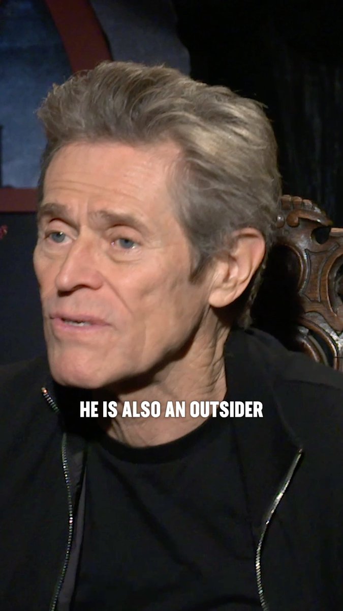 "The thing that's special about him is he is one that sees her." Willem Dafoe discusses his character's connection with Ellen in #Nosferatu.