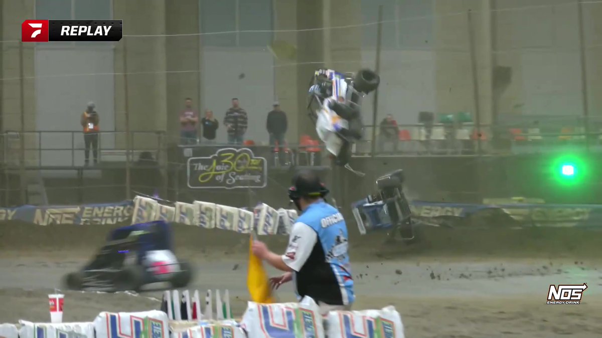 💥 Kanon Posey is okay after a massive ride in Race #311 at the #TulsaShootout presented by NOS Energy Drink Tulsa Shootout