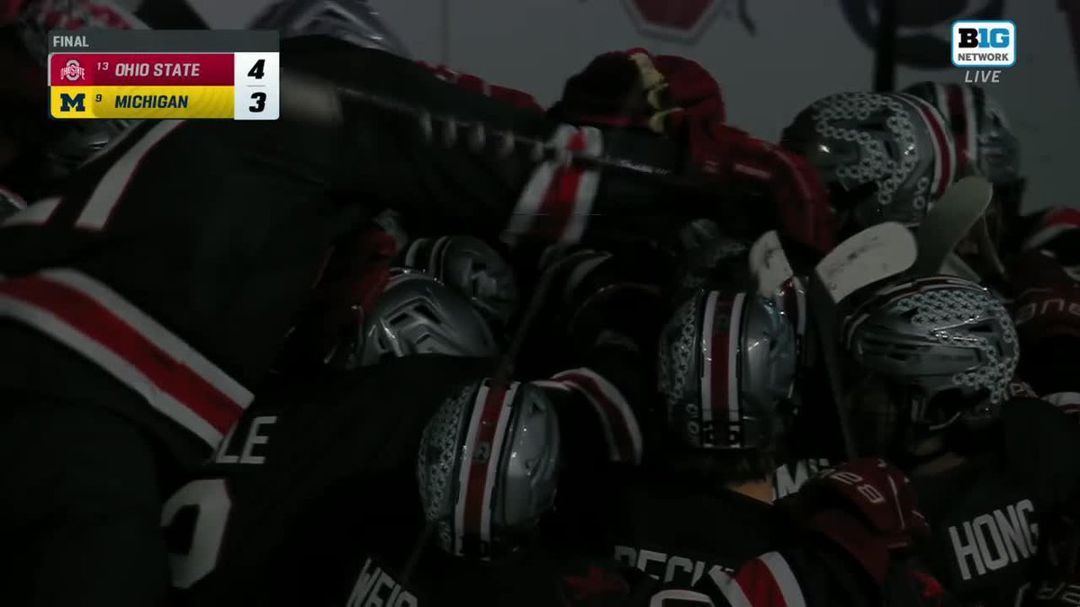 No. 13 Ohio State Men's Hockey take down No. 9 Michigan at Wrigley ‼️ #B1GHockey