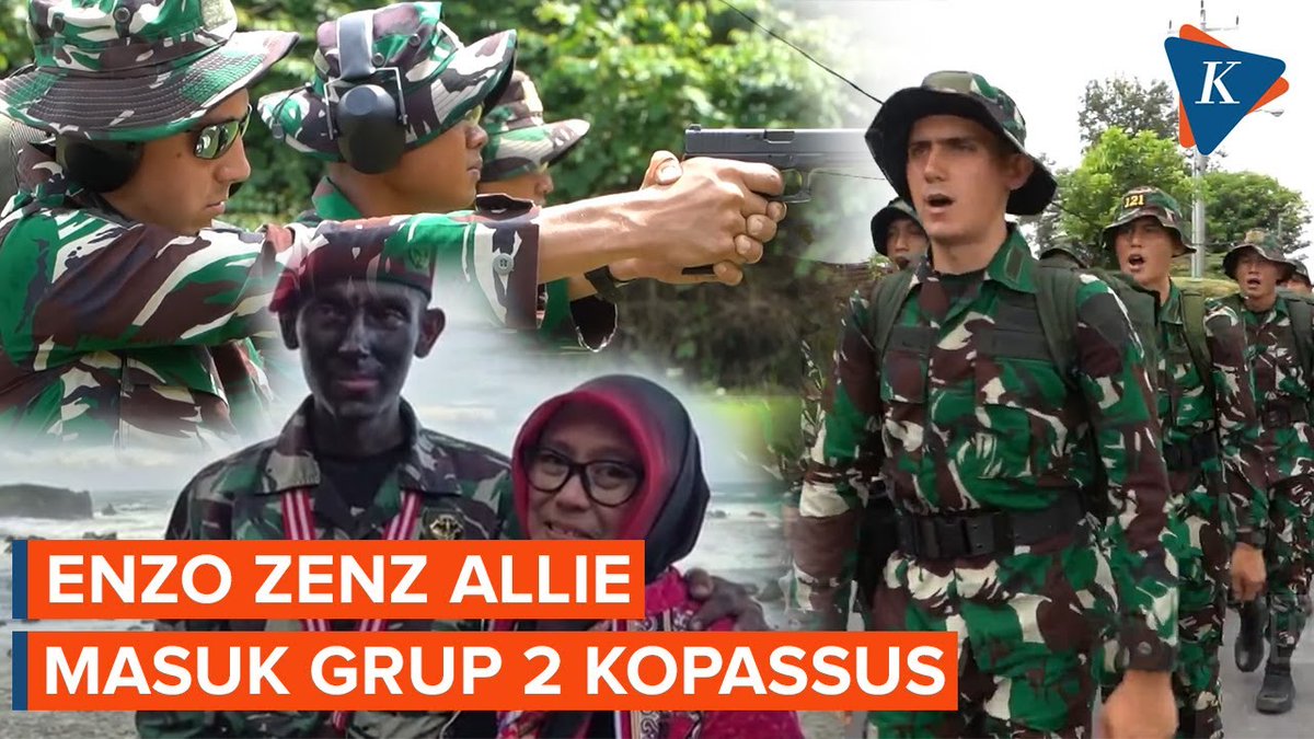 Lulusan terbaik angkatan Kopassus 109, Enzo Zenz Allie kini masuk anggota grup 2 Kopassus. | #EnzoZenzallie #TNIAD #Kopassus