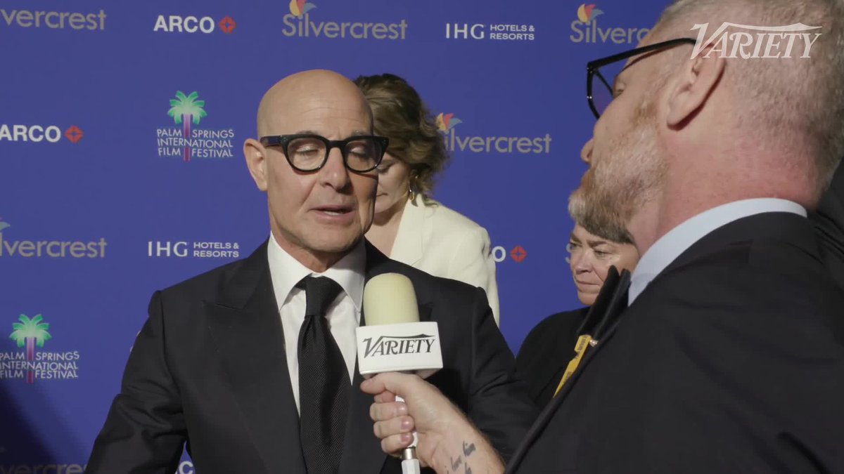 Stanley Tucci says he hasn't seen the #DevilWearsPrada sequel script yet.