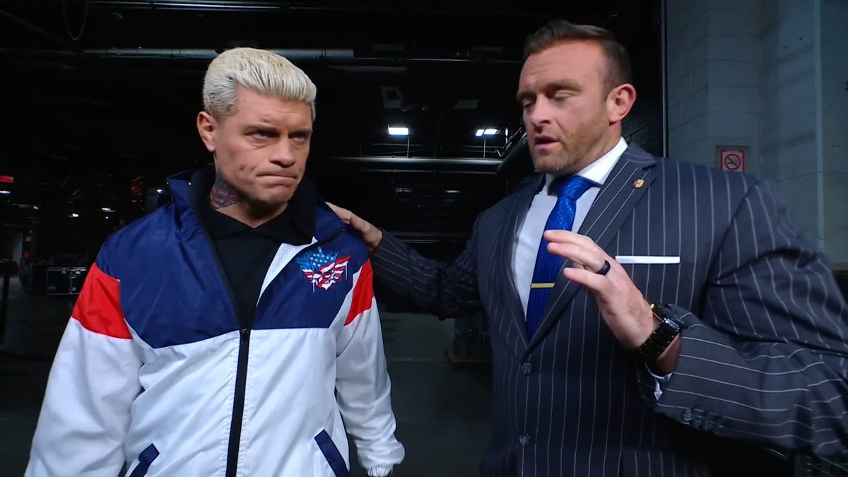 Try to stop him all you want, Nick Aldis! Cody Rhodes is calling his own shots now ๐ค #SmackDown