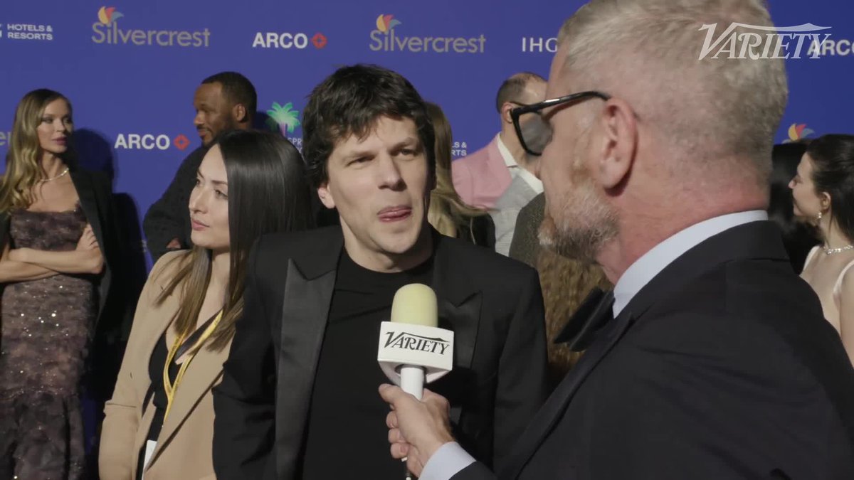 Jesse Eisenberg talks about the song Trixie Mattel wrote about him and staying at the Trixie Motel in Palm Springs.