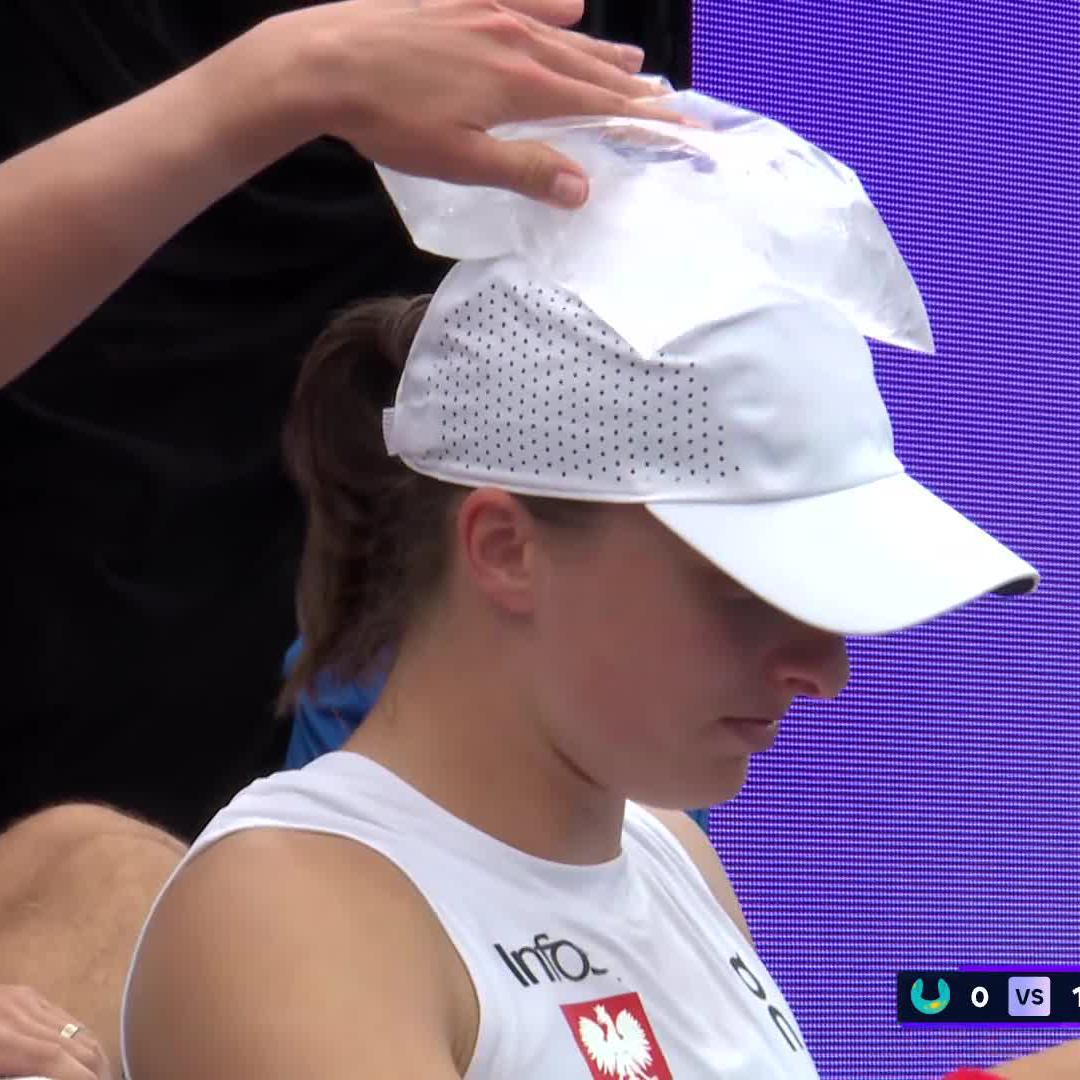 She can't be cooled down 🔥 Iga Świątek #UnitedCup