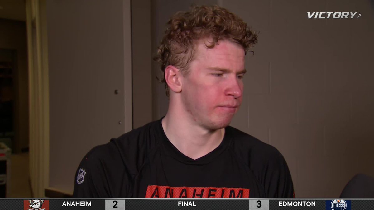 "I think we are just doing a great job at not quitting in those games" Jackson LaCombe comments on his team's performance tonight against the Oilers🔊 #FlyTogether