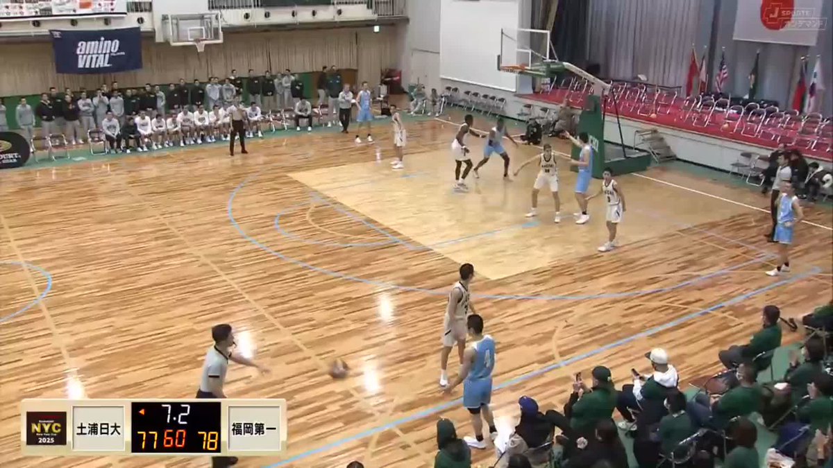 こちらも1点差の大熱戦🔥 決着は最後の1秒で… 土浦日大 夏目悠良‼️ ニューイヤーカップ2025 福岡第一🆚土浦日大