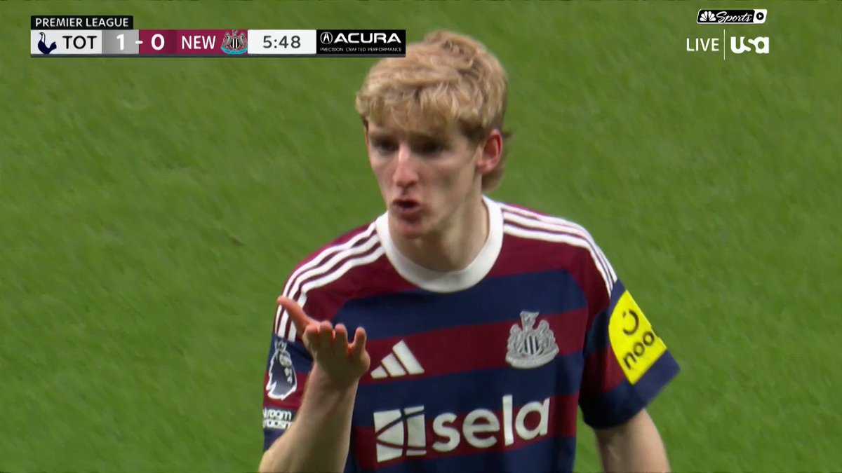 "Doesn't that just sum Tottenham up?" Anthony Gordon levels it for Newcastle barely two minutes after Spurs took the lead. 😳 📺 USA Network | #TOTNEW