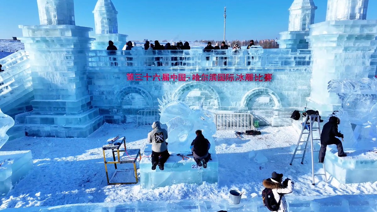 #Harbin ice and snow competitions showcase global art and unity. #wintervibes