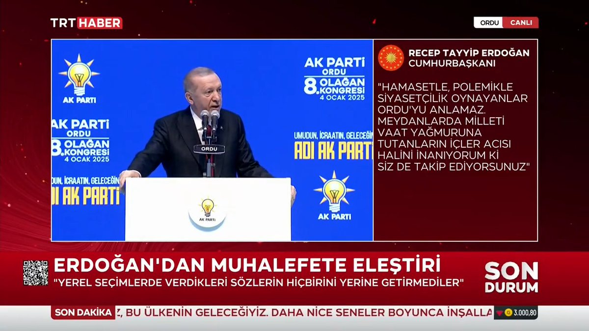 Cumhurbaşkanı Erdoğan: Ortada eser, proje, yatırım, hizmet yok ama bakıyorsunuz SGK'ya olan borçları katlanarak artıyor. SGK'yı batırmak anladığımız kadarıyla bir CHP geleneği.