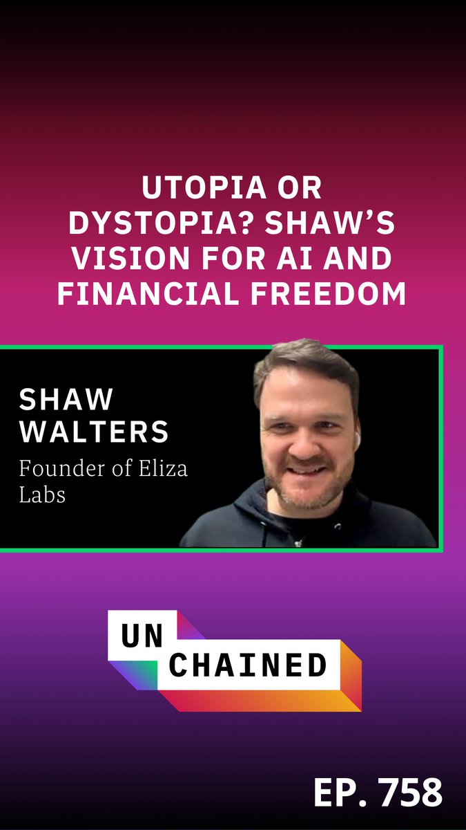 🌟 “I’m not rich until everybody is rich.” 🤖 Shaw (spirit/acc) explains why financial freedom must precede other freedoms—and how decentralized AI can make it happen. Listen now: