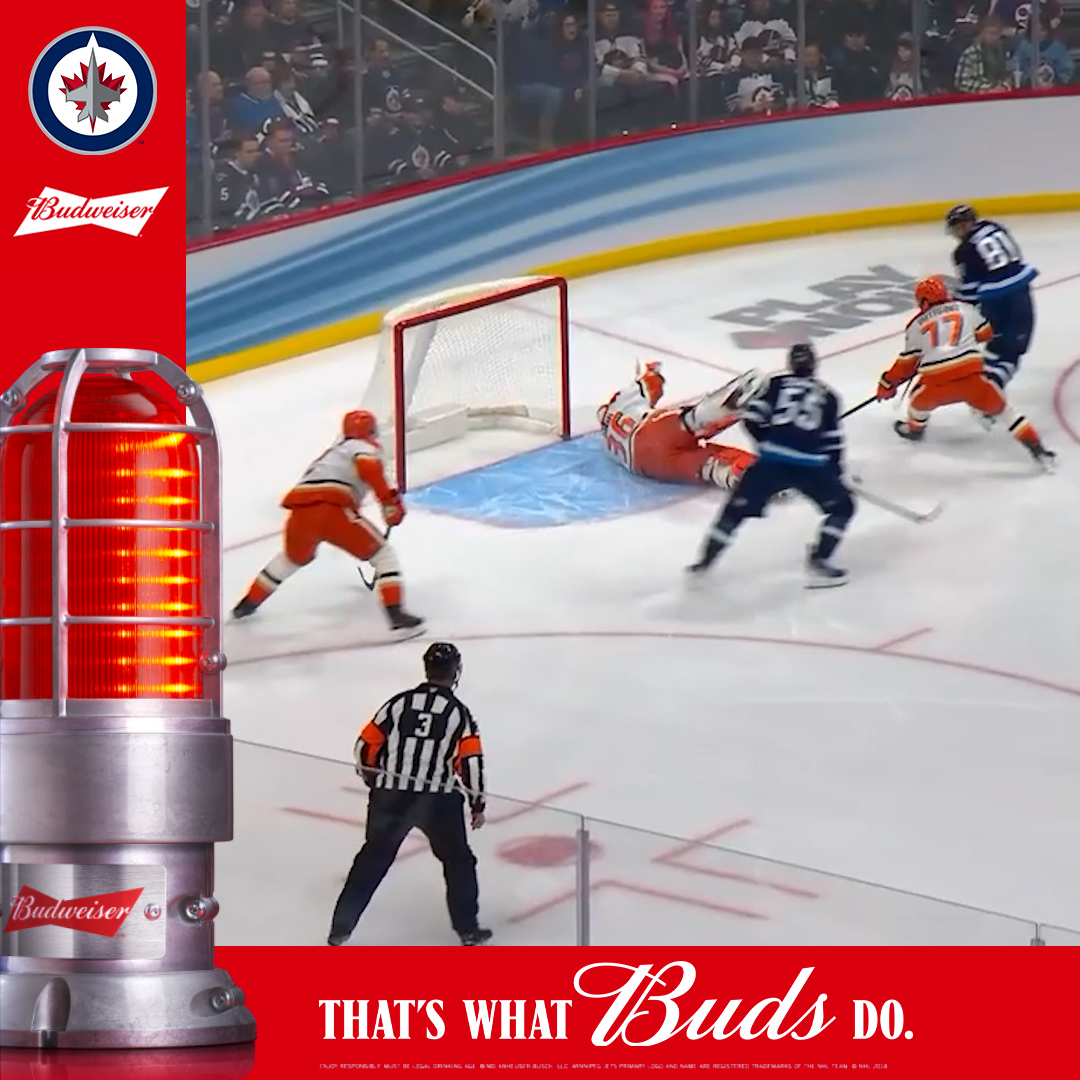 SATURDAY 🙌 Which Jet is going to score first tonight? Reply below and you could win a pair of tickets to a future home game thanks to Budweiser Canada! 18+ | Rules & Regulations 🔽