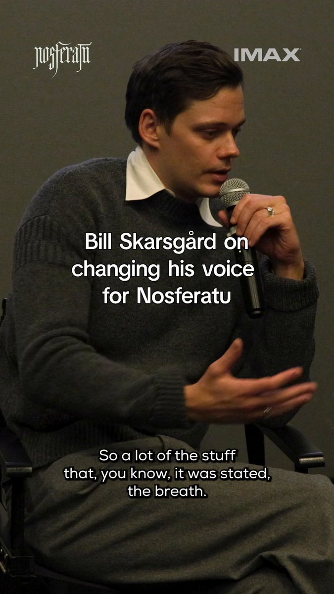 there's a science to getting the voice juuuussstt right 🧛🏻‍♂️ #NOSFERATU