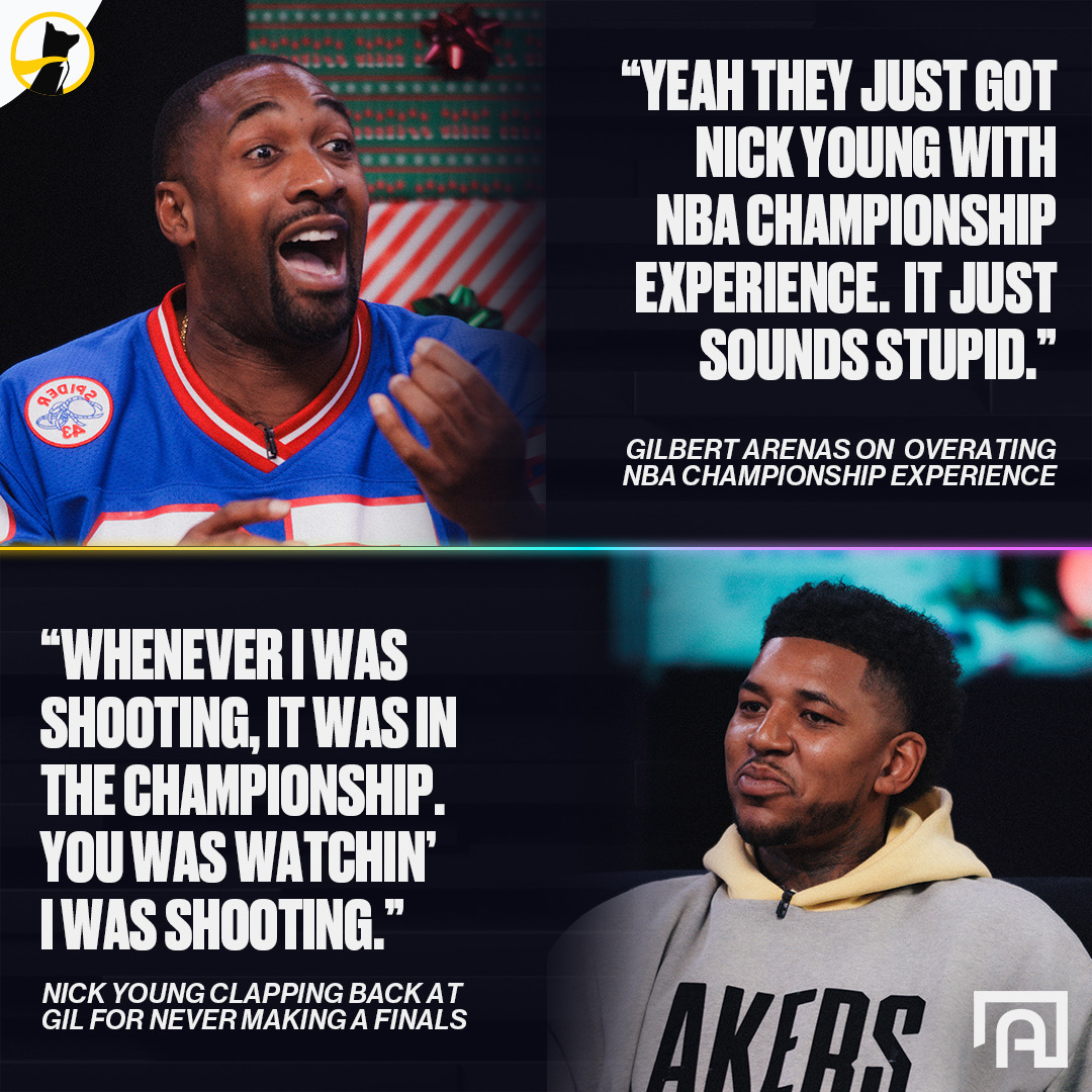 Nick and Gil get into it over who got real championship experience ๐คฃ