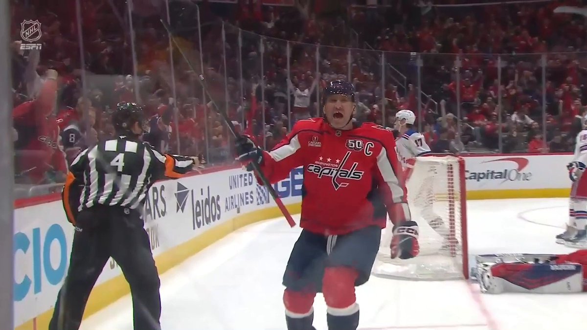 ONE GOAL CLOSER TO HISTORY! OVECHKIN IS 23 AWAY! 📺: ABC &amp; ESPN+ ➡️