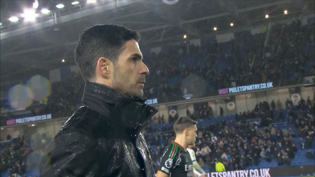 "For me, no." Mikel Arteta believes Brighton should not have been awarded a penalty for Saliba's challenge on Pedro 👇