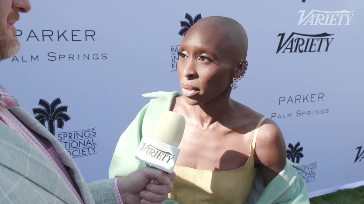 Cynthia Erivo on what song she would duet with Jennifer Lopez. #PSIFF