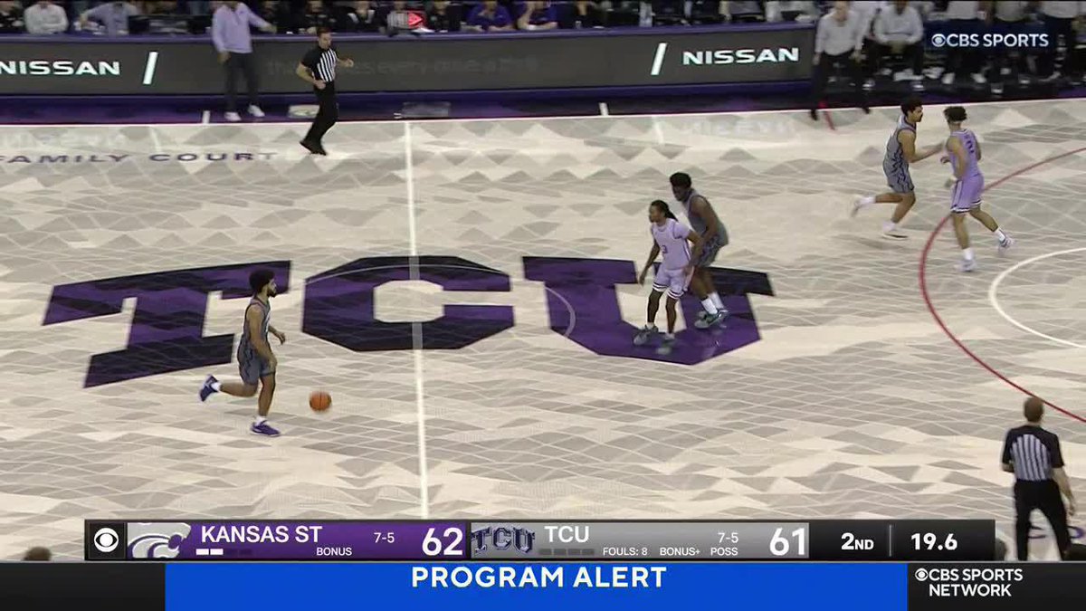 BIG BUCKET! TCU Men's Basketball on top!