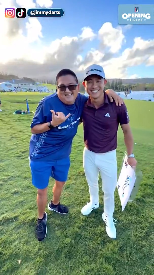 “Best day ever.” 🥹❤️ Ryan went inside the ropes prior to The Sentry with @Collin_Morikawa and @ItsMeJimmyDarts.