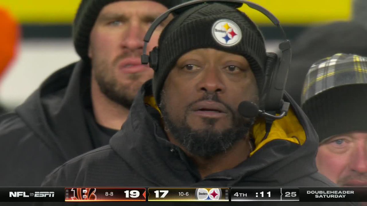 THE BENGALS SURVIVE! Russ can't connect with Freiermuth on 4th down 😱