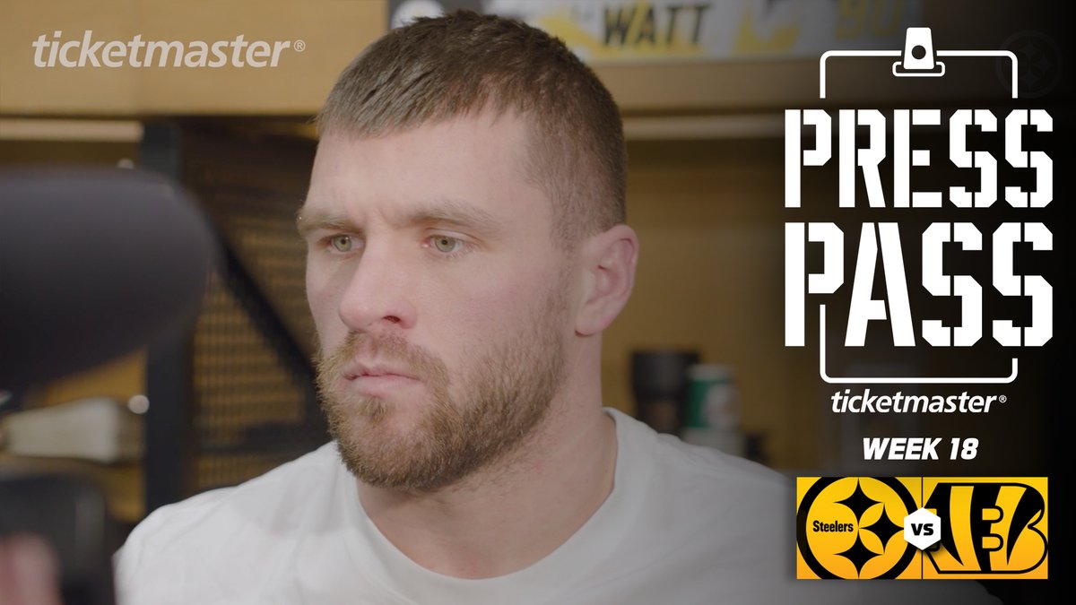 T.J. Watt, Pat Freiermuth, Patrick Queen, Keeanu Benton, and Connor Heyward speak to the media following the Steelers loss to the Bengals in Week 18. Ticketmaster