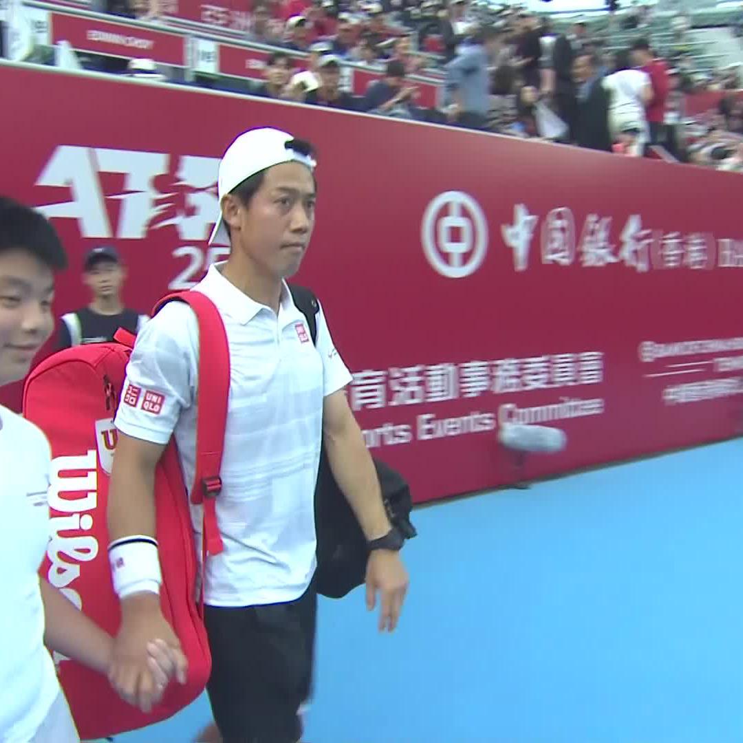 Chasing the Hong Kong crown ๐ In his first final in SIX years, Nishikori takes on Muller for the title ๐ Watch #BOCHKTO final live ->