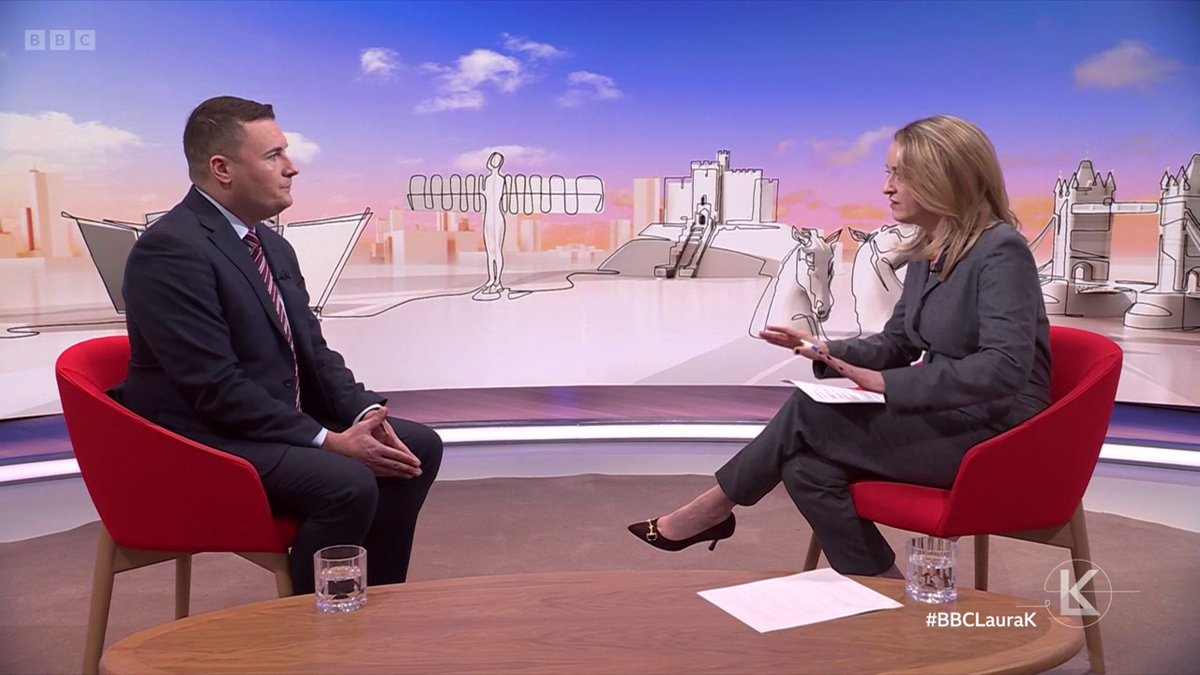"You can't just turn round 14 years of failure in six months" Heath Secretary Wes Streeting says the UK is likely to see the "peak" of flu cases in the next week and Labour have "banged the drum" for both NHS investment and reform #BBCLauraK