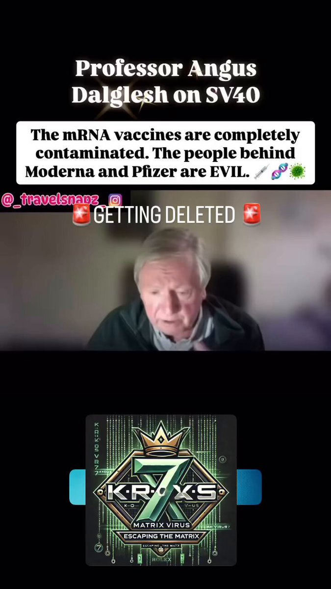 “The Pfizer’s are filled with SV40” Angus Dalglesh isn’t a tin foil hat conspiracy theorist - he’s Britains most respected &amp; voted Oncologist. He’s telling you, that they literally injected you with Cancer - how are you now angry yet?