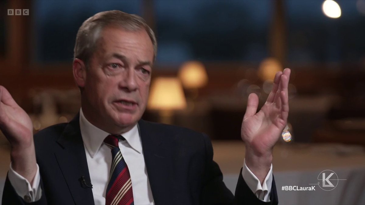 "People are angry about that and they're right to be" Nigel Farage, leader of Reform UK, tells #BBCLauraK that people are angry about grooming gangs and asking themselves "how could this possibly have happened"