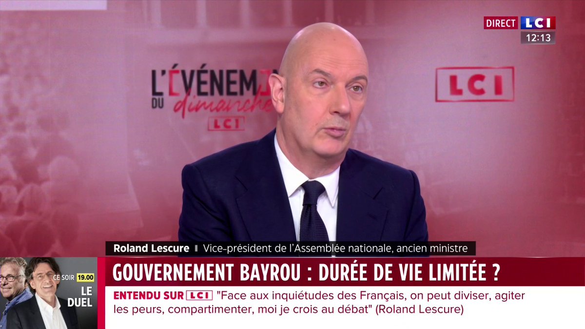 🗣️ "Les appels à la démission du président de la République c'est totalement déplacé." 👉 Roland Lescure (Roland Lescure), vice-président de l’Assemblée nationale, invité de Marie Chantrait