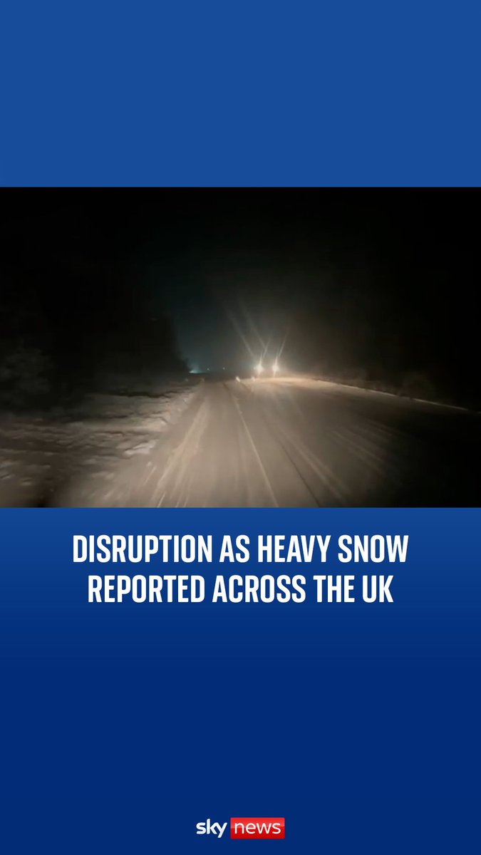 🌨️Heavy snow spotted across the UK🌨️ Flights have been delayed and diverted at several airports after the heavy snowfall. Live updates: