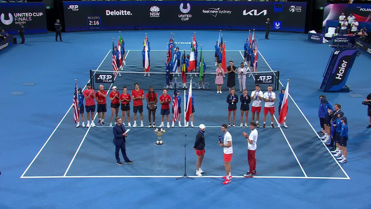 Such an incredible week for Team Poland 👏 Tennis, team, vibes - you were a pleasure to watch! 🇵🇱 #UnitedCup
